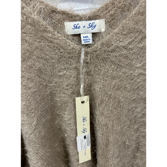 She+Sky Fuzzy Sweater  Women's Size M/L  NWT - Picture 4 of 4